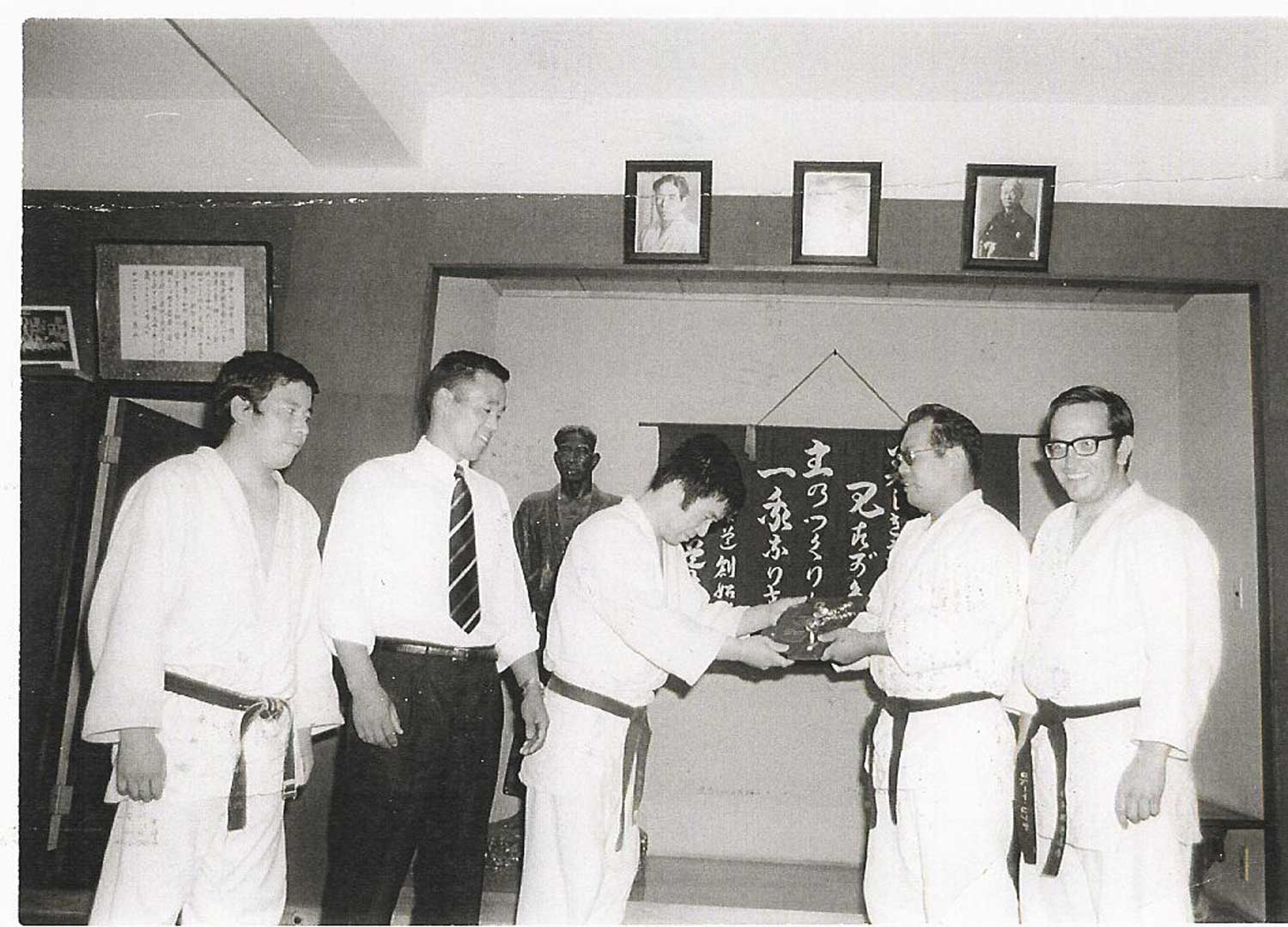 Sakakibara Sensei and Corella Sensei at Kuamori Dojo - 1974