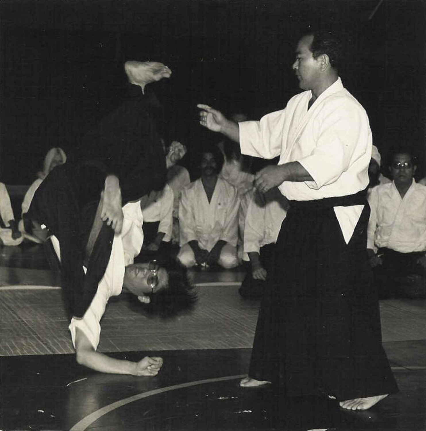 Tohei Sensei and Takagi Sensei