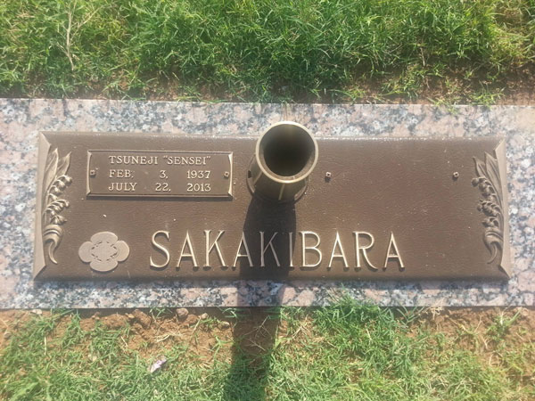 Sakakibara Sensei Grave Marker